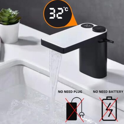 Modern Luxury Bathroom Faucets With LED Temperature